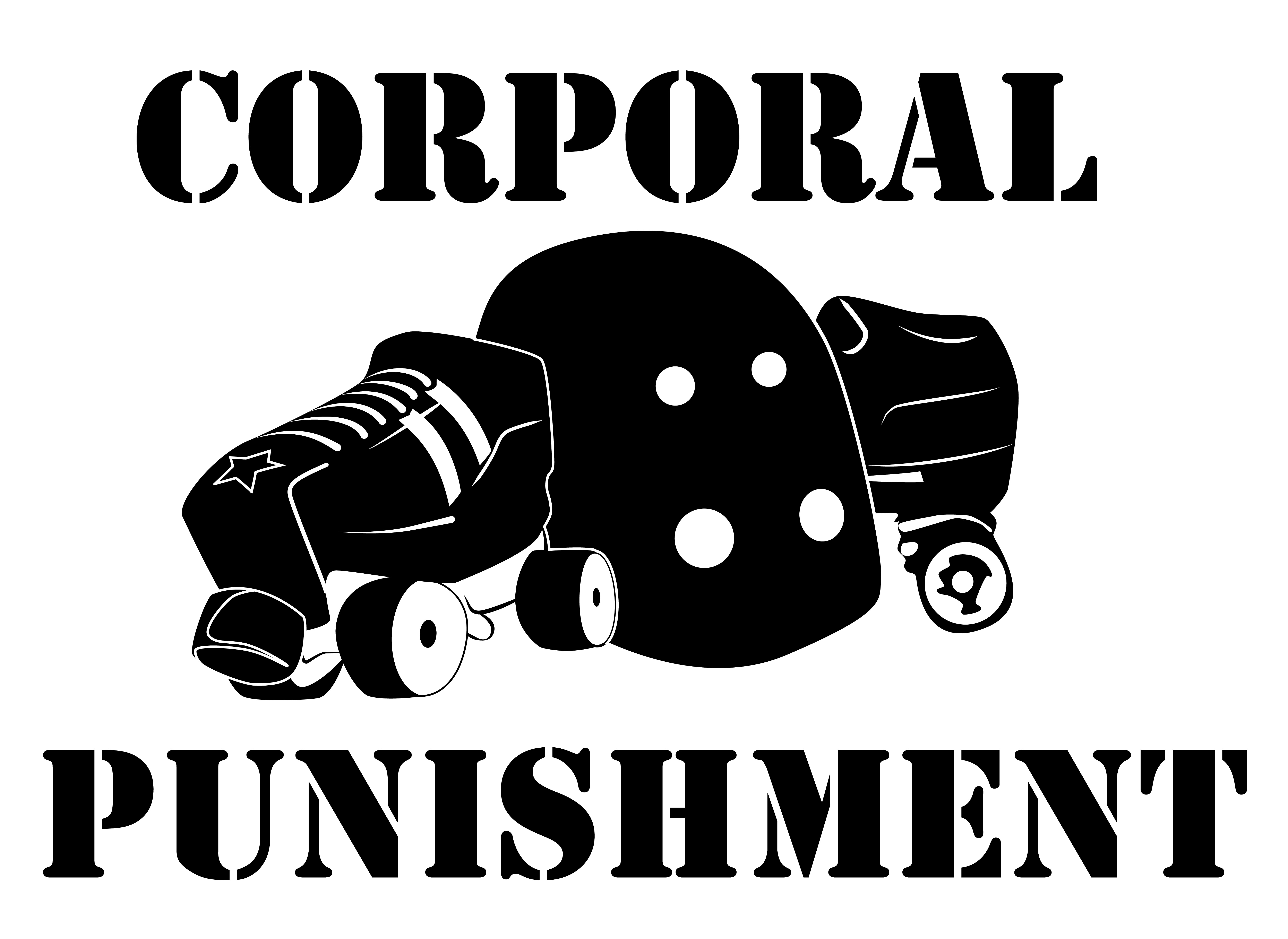 Corporal Punishment Roller Derby Logo